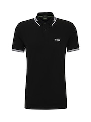 أسود - BOSS Slim Fit Paul Polo Shirt - صورة 5 من 5