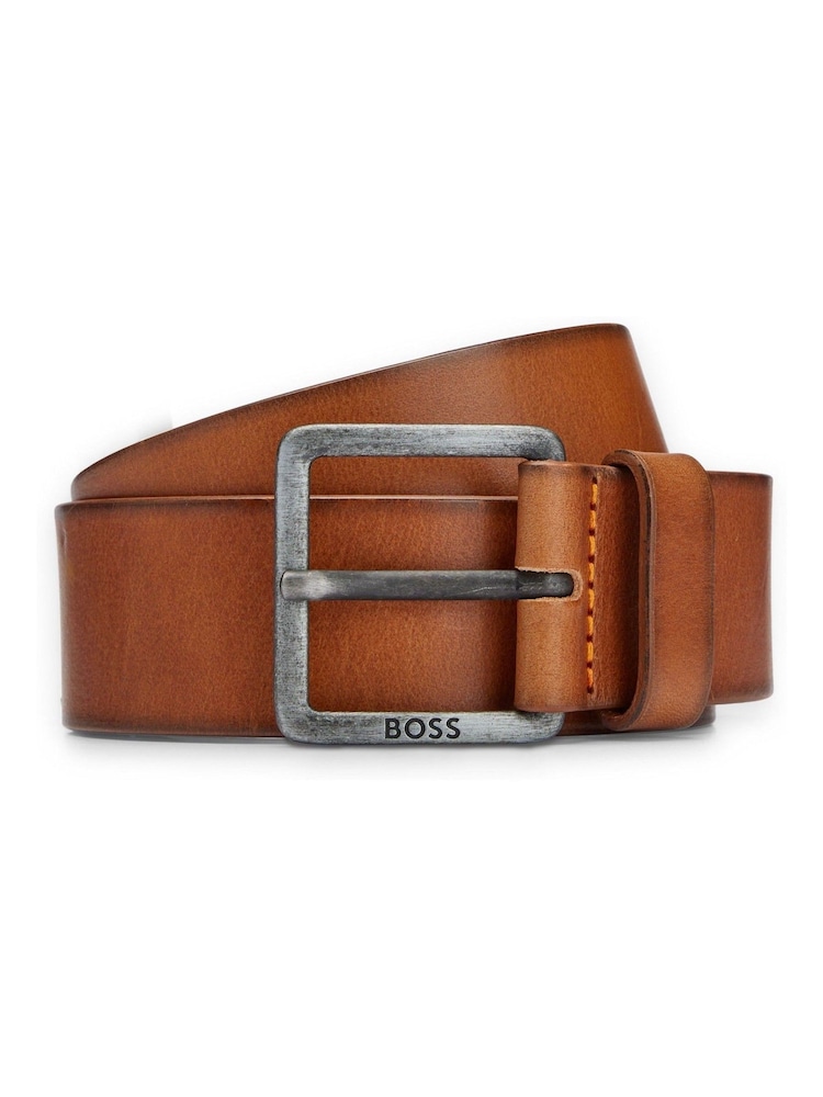 BOSS Brown Light Baxton Leather Belt - Image 1 of 5