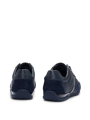 BOSS Blue Mix Materials Trainers With Suede And Faux Leather - Image 3 of 6