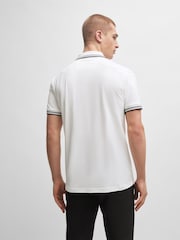 Белый - BOSS Slim Fit Paul Polo Shirt - Image 3 of 4