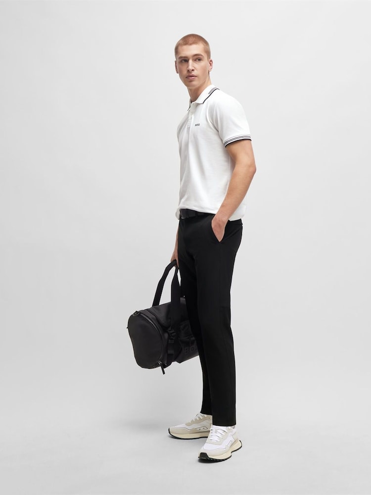 Белый - BOSS Slim Fit Paul Polo Shirt - Image 4 of 4