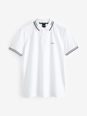 Weiß - BOSS Paul Tipped Polo Shirt - Bild 5 von 5