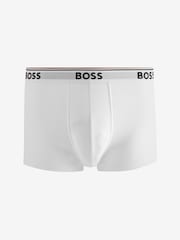 BOSS White/Grey/Black Power Stretch Cotton 3 Pack Boxers - Image 9 of 11
