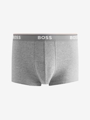 BOSS White/Grey/Black Power Stretch Cotton 3 Pack Boxers - Image 10 of 11