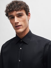 BOSS Black Joe Regular Fit Stretch Poplin Oxford Shirt - Image 4 of 7