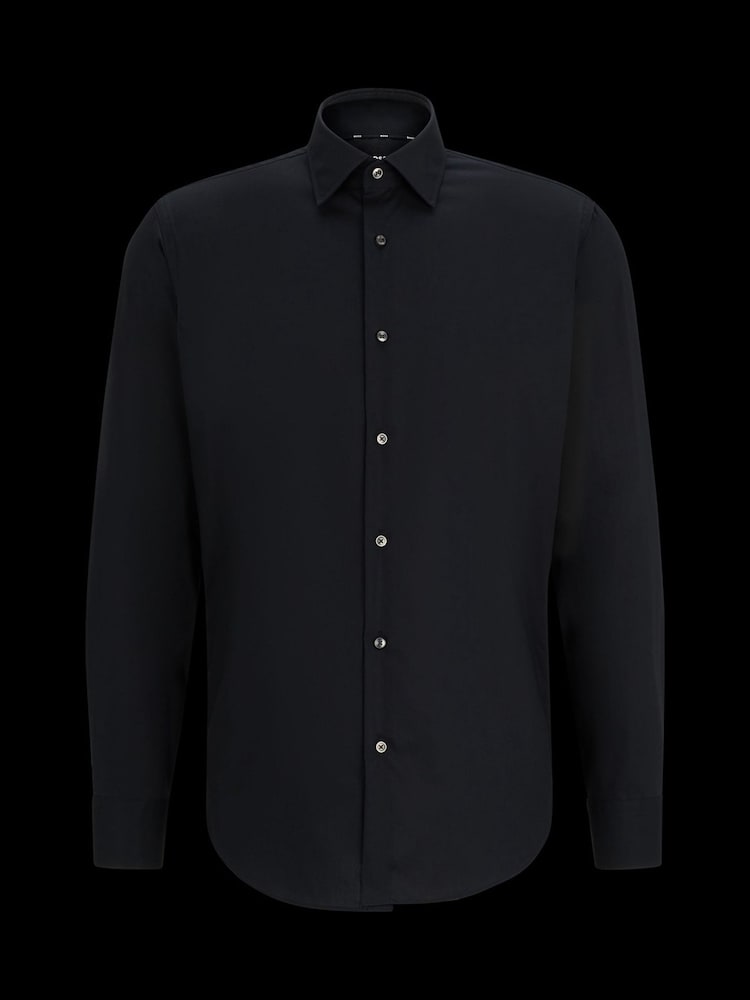 BOSS Black Joe Regular Fit Stretch Poplin Oxford Shirt - Image 7 of 7