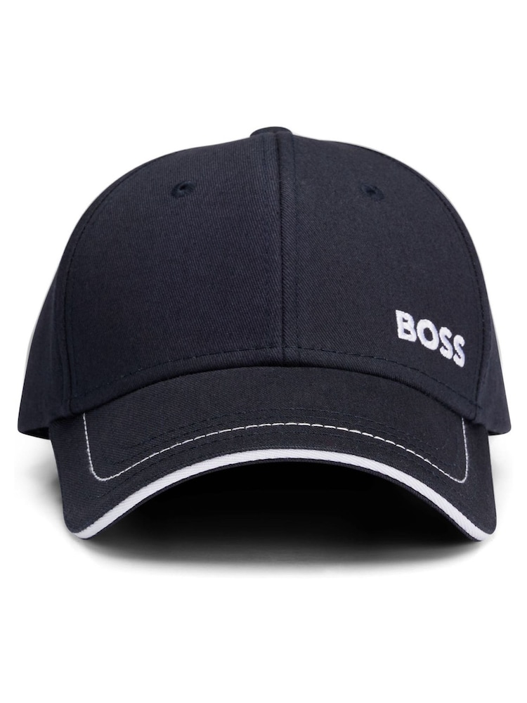 BOSS Blue Cotton-Twill Cap - Image 1 of 5