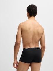 HUGO Black Hugo Logo Waistband Stretch Cotton Trunks 5 Pack - Image 2 of 5