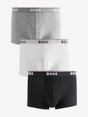 BOSS Light Natural Power Stretch Cotton 3 Pack Boxers - Image 1 of 10
