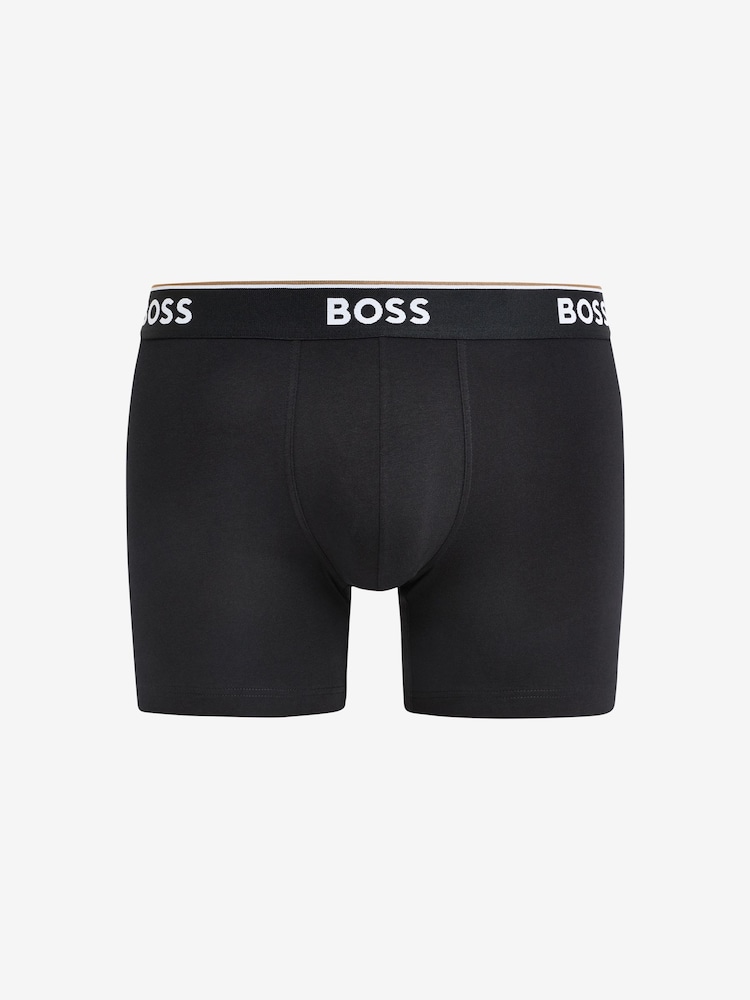 BOSS Light Natural Power Stretch Cotton 3 Pack Boxers - Image 10 of 10