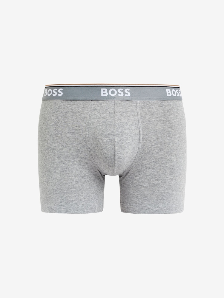 BOSS Light Natural Power Stretch Cotton 3 Pack Boxers - Image 8 of 10