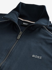 Синий - BOSS Stretch Cotton Jacket - Image 6 of 8