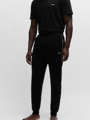 BOSS Black Stretch Cotton Tracksuit Bottoms - Image 1 of 5