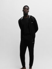 BOSS Black Stretch Cotton Tracksuit Bottoms - Image 3 of 5
