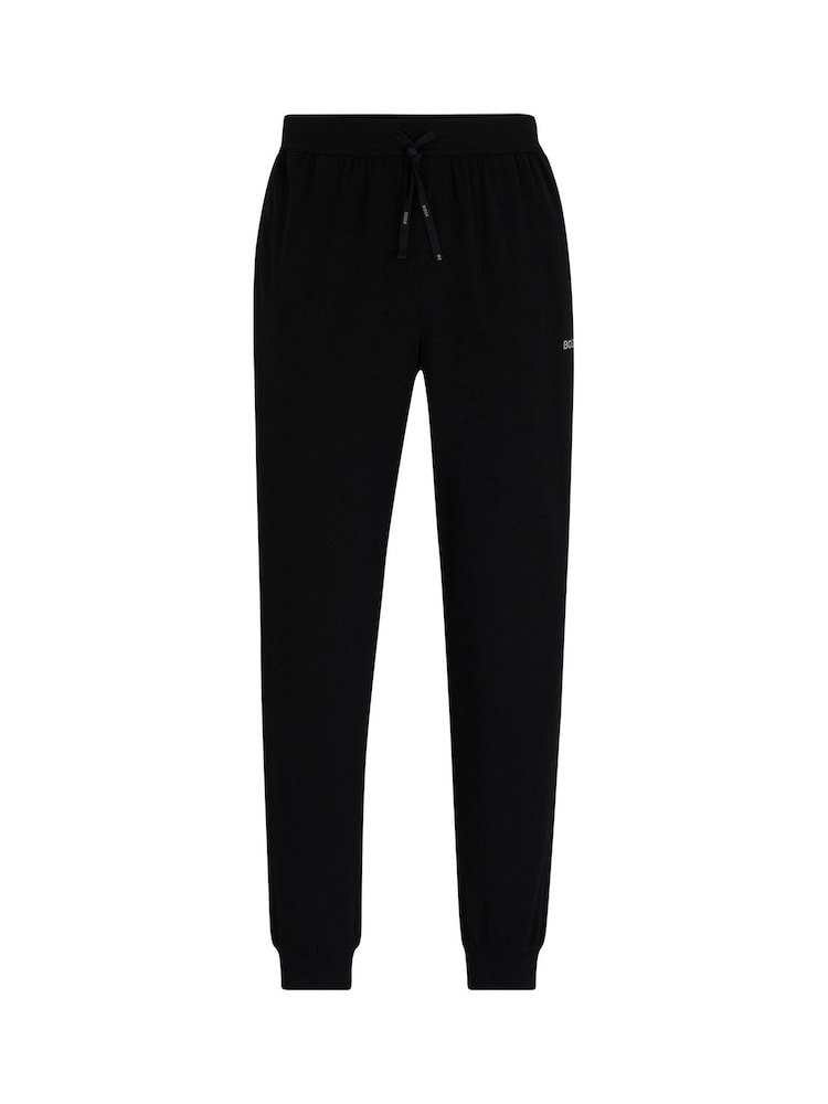 BOSS Black Stretch Cotton Tracksuit Bottoms - Image 5 of 5 BOSS Black Stretch Cotton Tracksuit Bottoms - Image 5 of 5