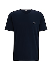 Blau - BOSS Stretch Cotton T-Shirt - Bild 5 von 5