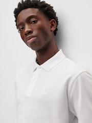 BOSS White Pallas Regular Fit Polo Shirt - Image 4 of 8