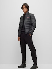 Черный - HUGO Knitted 100% Cotton Sweater - Image 3 of 5
