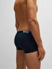 BOSS Navy Blue Power Stretch Cotton 3 Pack Boxers - Image 5 of 5