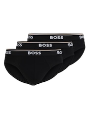 BOSS Black Power Stretch Cotton 3 Pack Briefs - Image 5 of 5