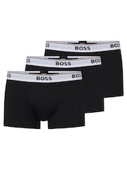 BOSS Black Chrome Power Stretch Cotton 3 Pack Boxers - Image 8 of 10