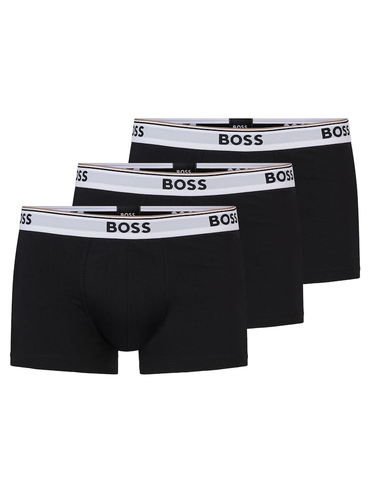BOSS Black Chrome Power Stretch Cotton 3 Pack Boxers - Image 8 of 10