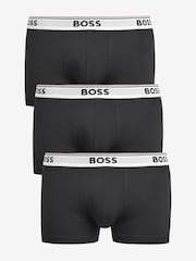 BOSS Black Chrome Power Stretch Cotton 3 Pack Boxers - Image 9 of 10