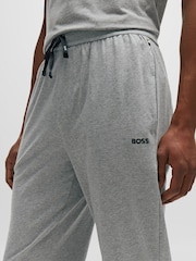 BOSS Grey Stretch Cotton Tracksuit Bottoms - Image 1 of 5