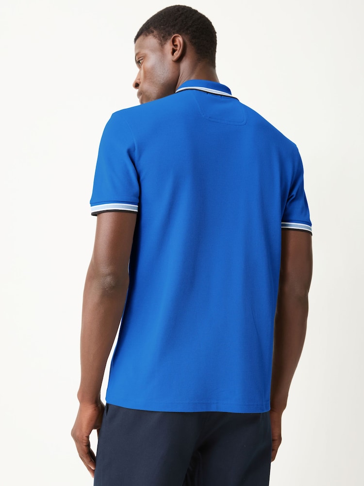 Spilgti zils - BOSS Regular-Fit polo krekls ar apaļu apkakli - Attēls 4 no 4