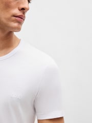 White - BOSS Classic Crew Neck T-Shirts 3 Pack - Image 5 of 5