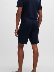 BOSS Blue Stretch Cotton Shorts - Image 2 of 5