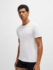 BOSS Blue/White/Black Classic Crew Neck T-Shirts 3 Pack - Image 8 of 11