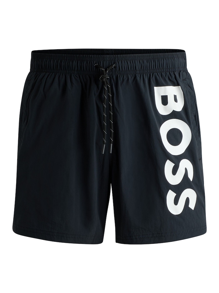 BOSS Black Logo Quick Drying Swim Shorts - Image 5 of 5