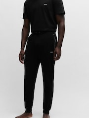 BOSS Blue Stretch Cotton Tracksuit Bottoms - Image 1 of 5