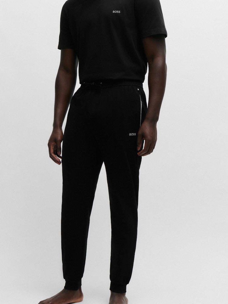 BOSS Blue Stretch Cotton Tracksuit Bottoms - Image 1 of 5