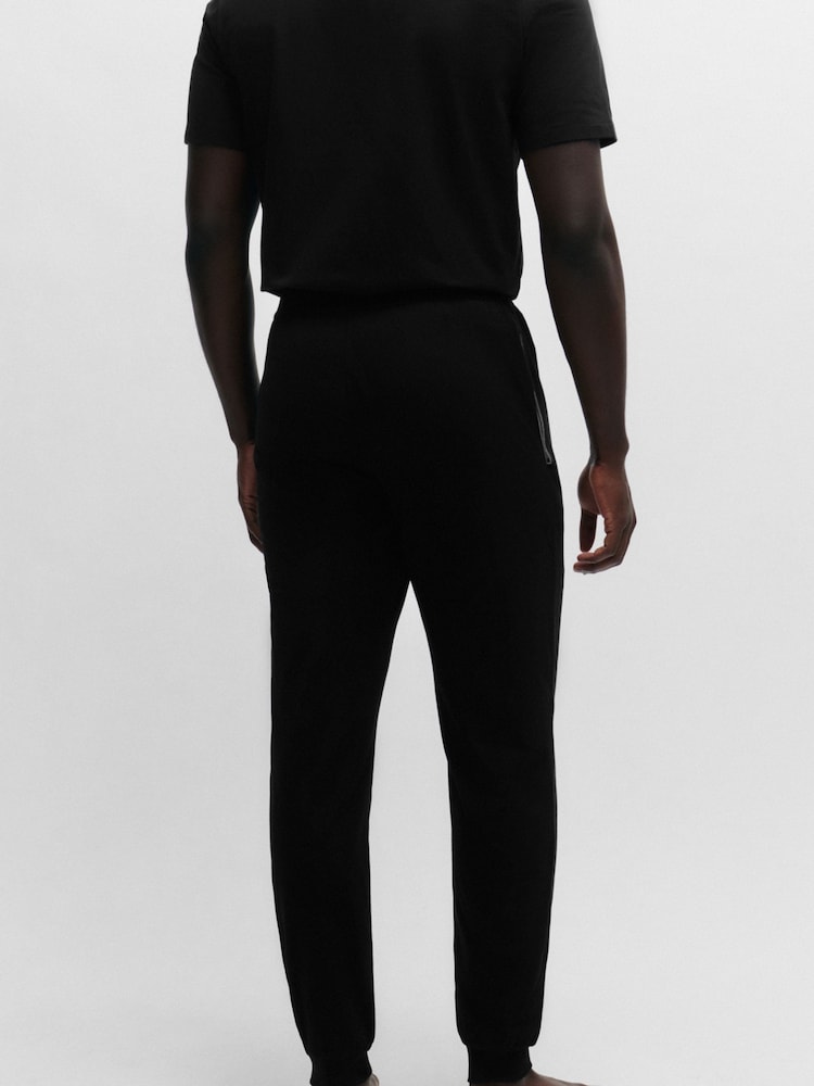 BOSS Blue Stretch Cotton Tracksuit Bottoms - Image 2 of 5