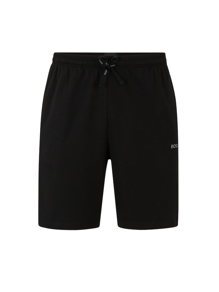 BOSS Black Stretch Cotton Shorts - Image 2 of 5
