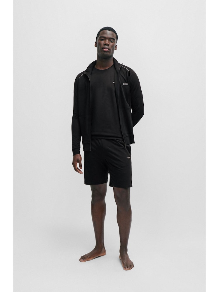 BOSS Black Stretch Cotton Shorts - Image 5 of 5 BOSS Black Stretch Cotton Shorts - Image 5 of 5