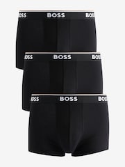 BOSS Black Power Stretch Cotton 3 Pack Boxers - Image 1 of 9