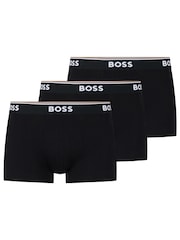 BOSS Black Power Stretch Cotton 3 Pack Boxers - Image 2 of 9