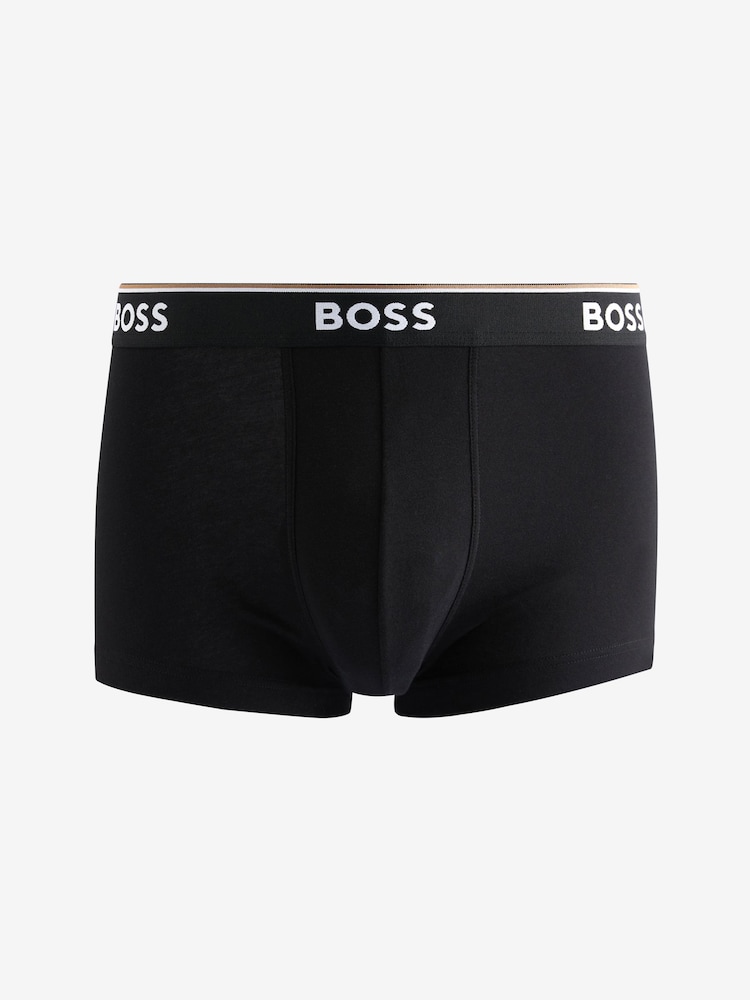 BOSS Black Power Stretch Cotton 3 Pack Boxers - Image 3 of 9