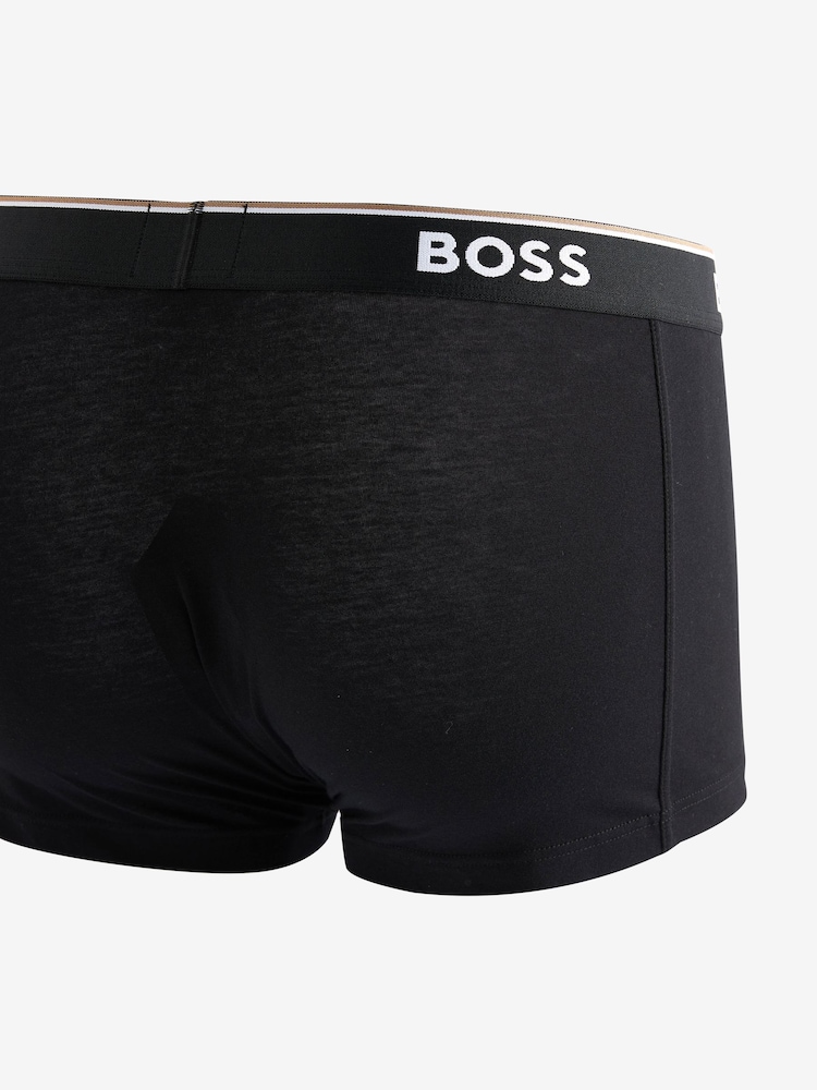 BOSS Black Power Stretch Cotton 3 Pack Boxers - Image 4 of 9