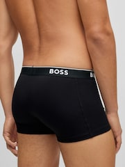BOSS Black Power Stretch Cotton 3 Pack Boxers - Image 9 of 9