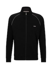 Черный - BOSS Stretch Cotton Jacket - Image 5 of 5