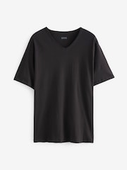 BOSS Grey/White/Black V-Neck Classic 100% Cotton T-Shirts 3 Pack - Image 2 of 4
