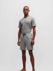 Серый - BOSS Stretch Cotton Shorts - Image 3 of 5