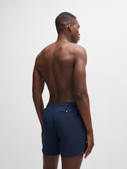 BOSS Blue Logo Quick Drying Swim Shorts - Image 2 of 4
