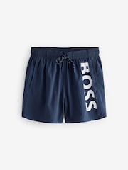 BOSS Blue Logo Quick Drying Swim Shorts - Image 4 of 4