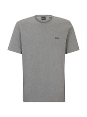 Harmaa - BOSS Stretch- Cotton T-paita - Kuva 5 / 5
