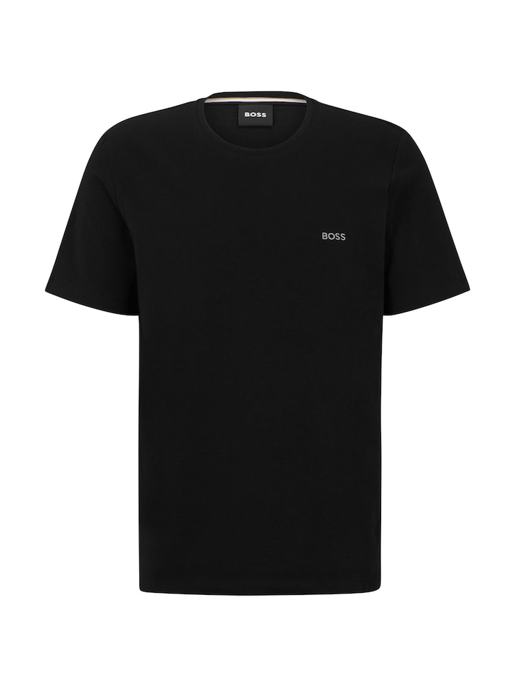 Schwarz - BOSS Stretch Cotton T-Shirt - Bild 5 von 5